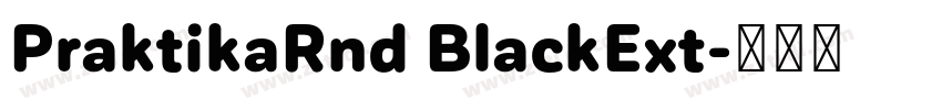 PraktikaRnd BlackExt字体转换 PraktikaRnd BlackExt字体转换